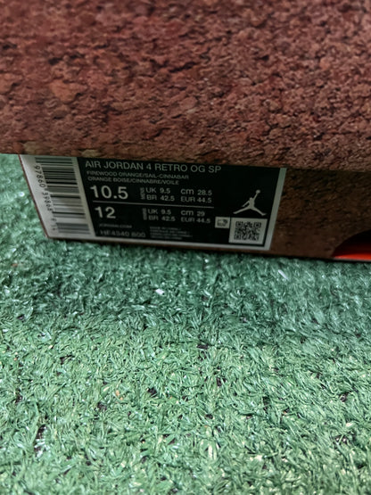 Jordan 4 brick by brick X Nigel Sylvester size 10.5men/12women