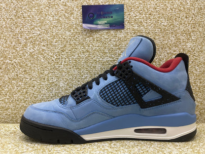 Jordan 4 Travis Scott Cactus Jack 10 Men/11.5 Women “Preowned”