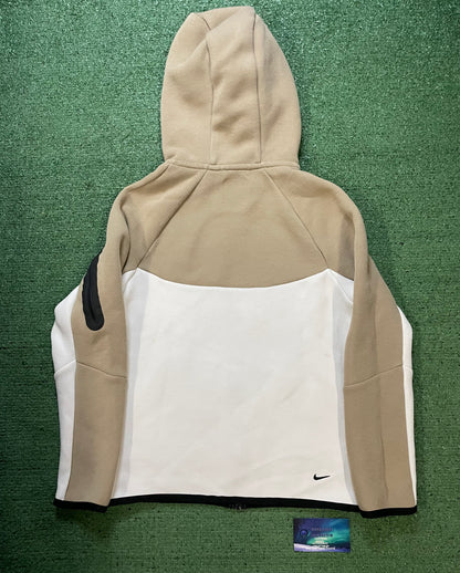 Nike beige & cream youth tech fleece hoodie