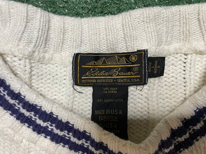 Vintage 1980s Eddie Bauer mountain knit crewneck