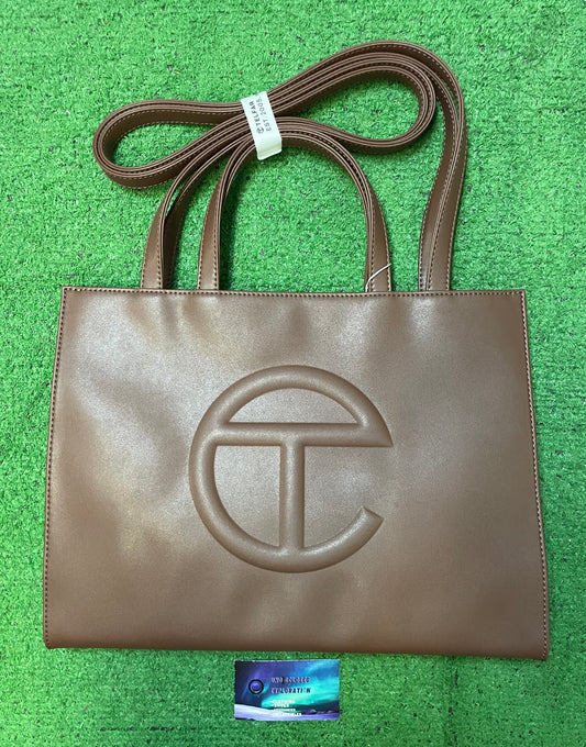 Telfar medium chocolate bag