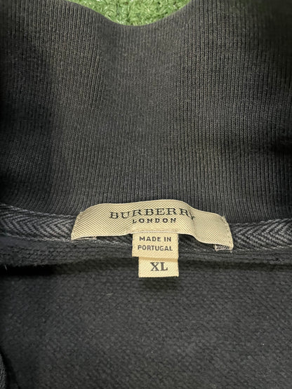 Burberry charcoal quarter zip