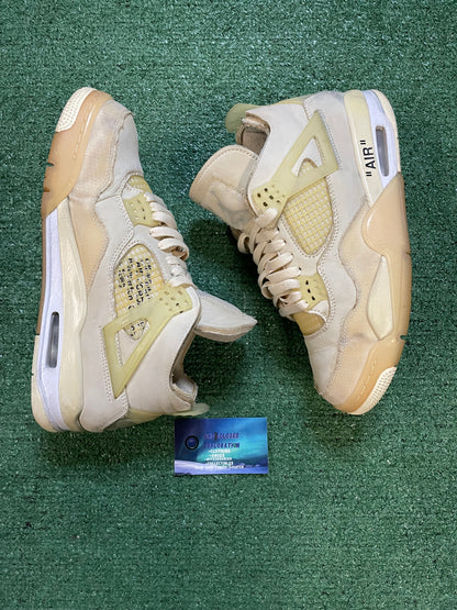 Jordan 4 X off white sail size 9men/10.5women