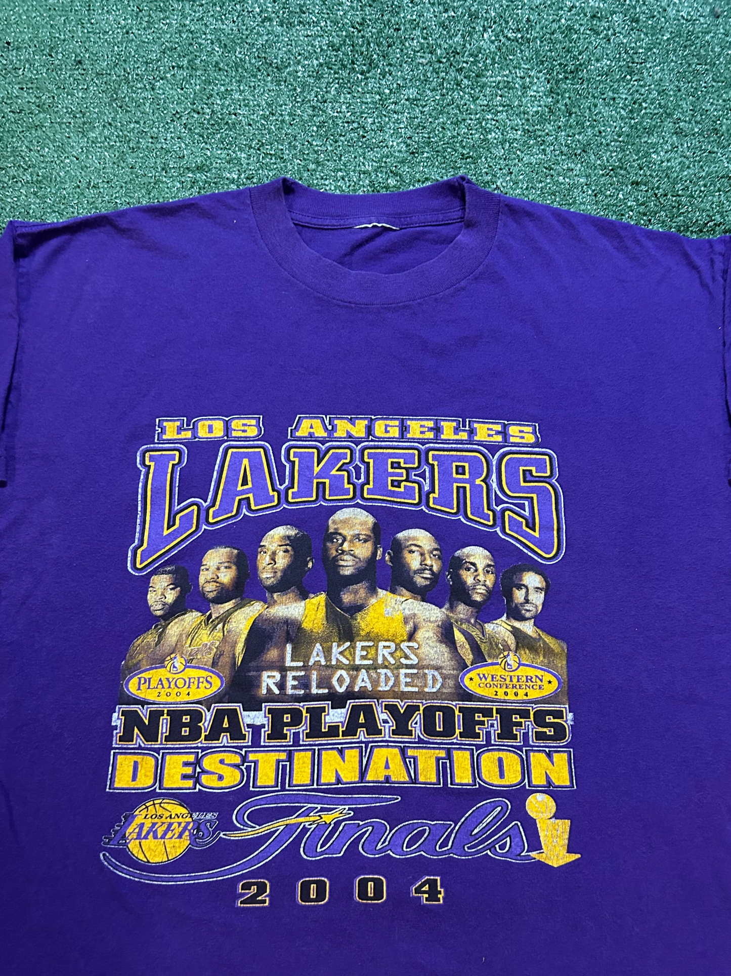 Vintage 2000s Lakers playoff double sided  tee