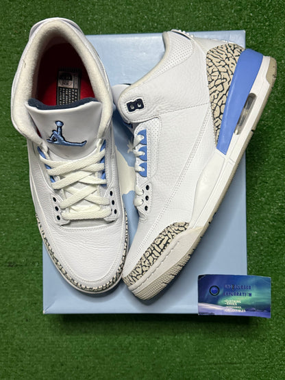 Jordan 3 UNC 11.5 Men/13 Women “Preowned”