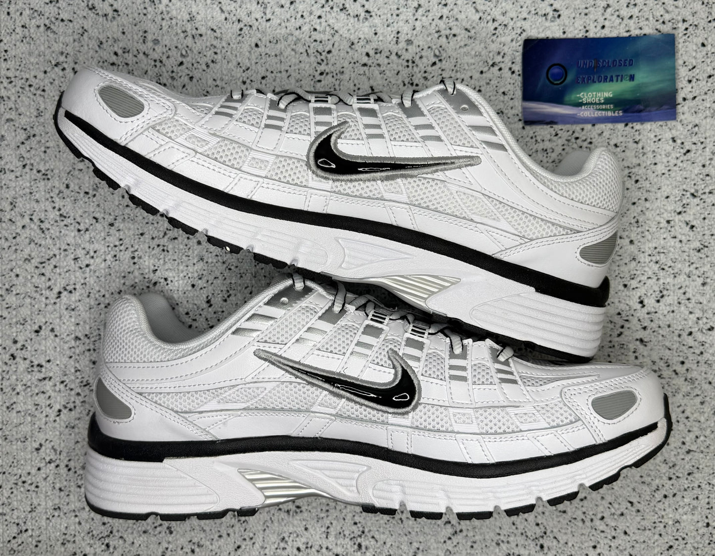 Nike P-6000 White Metallic Silver