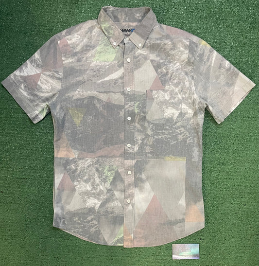 Vintage Camo Tony Hawk button up tee