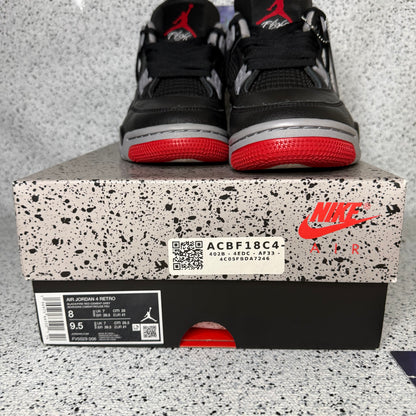 Jordan 4 Bred Reimagined 8 Men/ 9.5 Women “Preowned”
