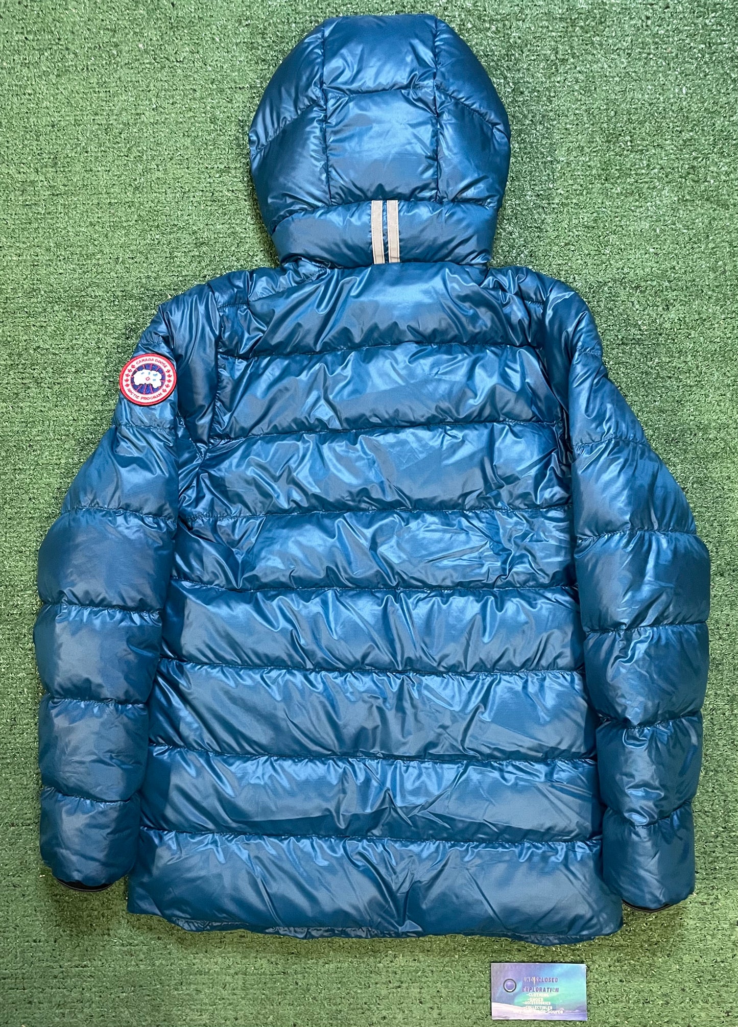 Canada Goose crofton kids guard blue jacket