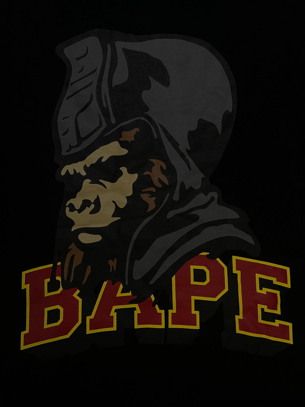 Bape general black tee