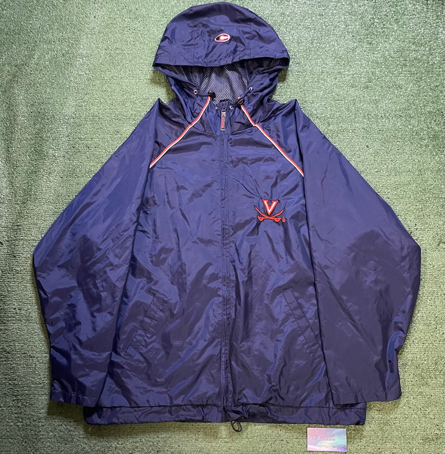 Vintage 1990s university of Virginia windbreaker jacket