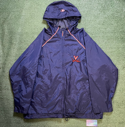 Vintage 1990s university of Virginia windbreaker jacket
