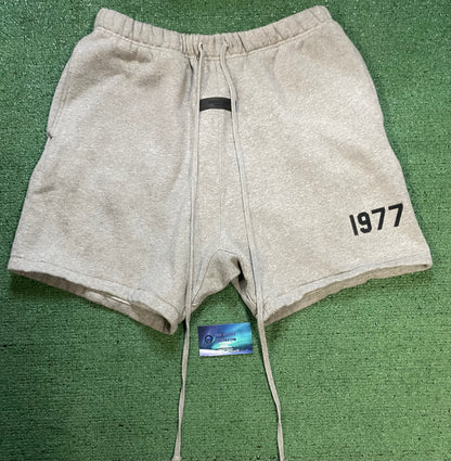 Fear of God Essentials 1977 grey sweatshorts