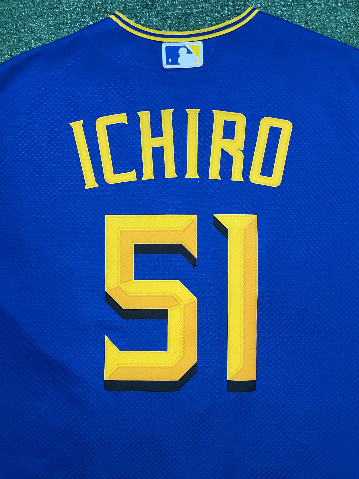 Seattle Mariners Blue & Gold Ichiro #51 baseball Jersey