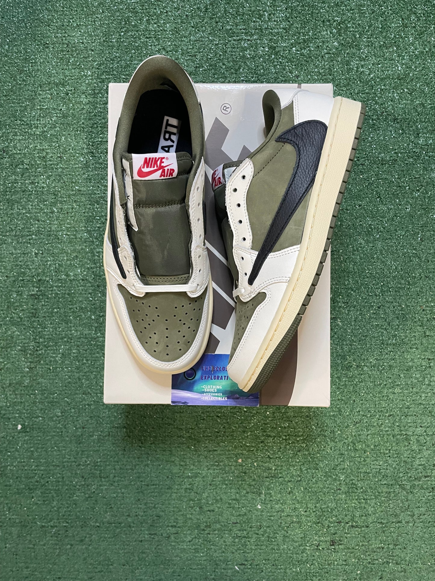 Air jordan 1 low x Travis Scott medium olive