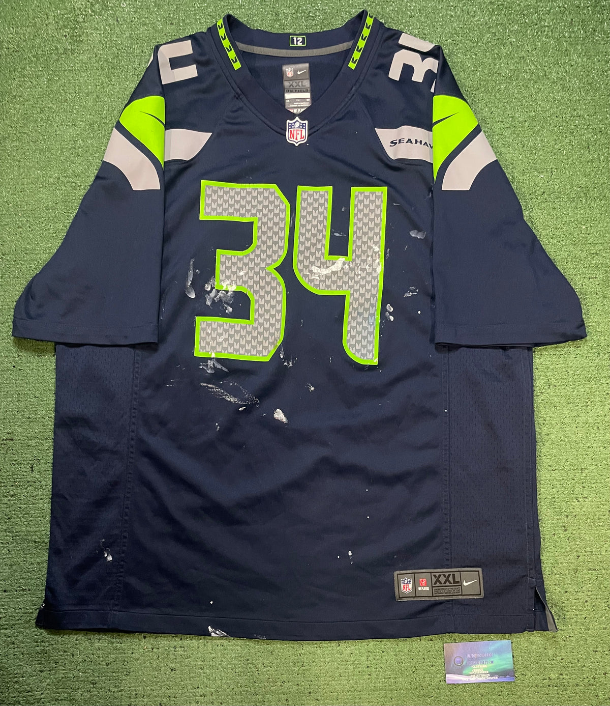 Nike Seattle Seahawks Thomas Rawls #34 jersey