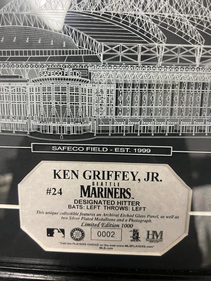 Ken Griffey Jr Seattle Mariners  designated hitter 02 of 1000 Plaque
