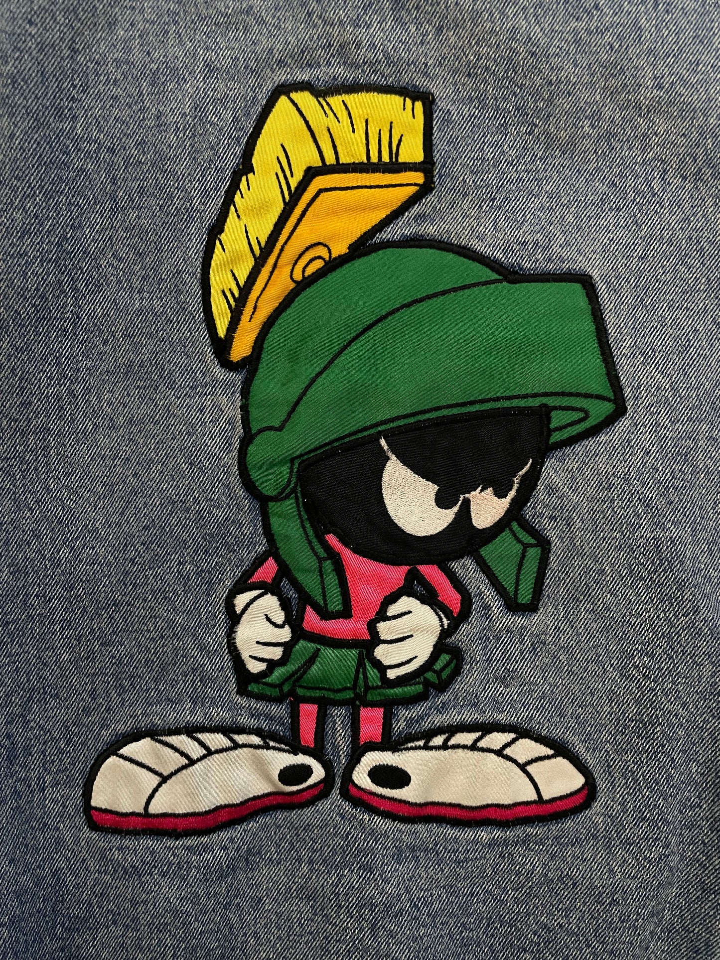 Vintage 1990s Marvin the Martian denim varsity jacket