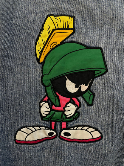 Vintage 1990s Marvin the Martian denim varsity jacket