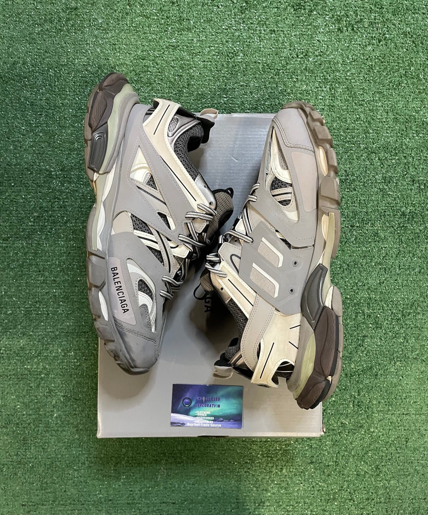 Balenciaga track sneaker grey and white size 11men/12.5women(EU 44)