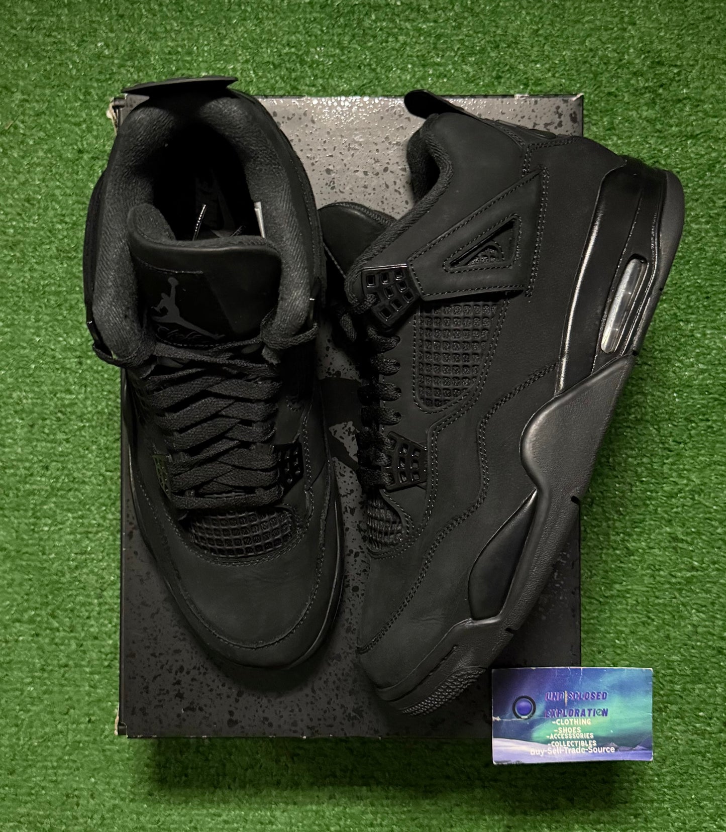 Jordan 4 Black Cat 10.5 Men/12 Women “Preowned”