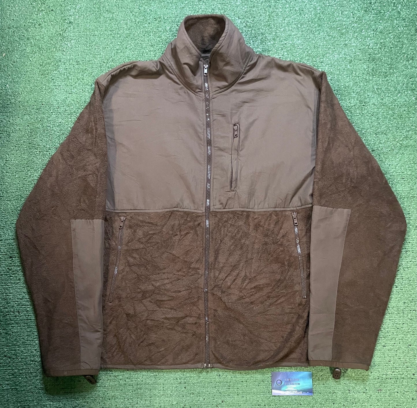 Brown fleece zip up