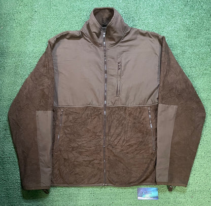 Brown fleece zip up