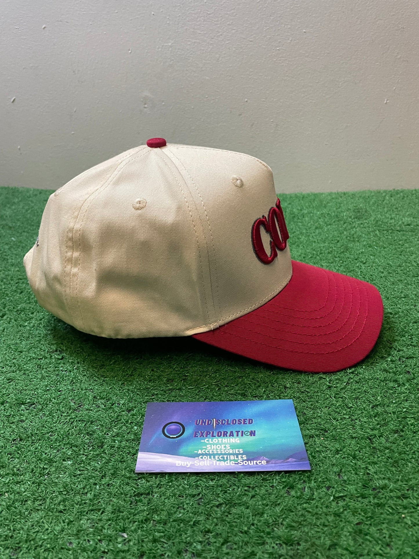 WSU Washington state University Cougs cream and red hat