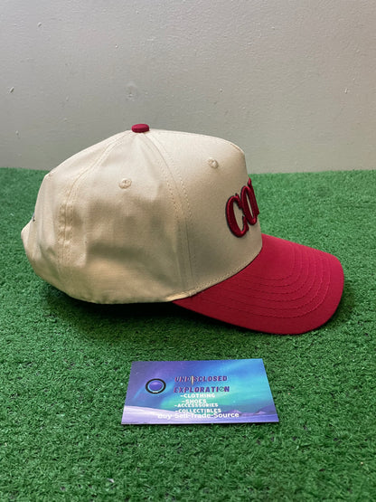 WSU Washington state University Cougs cream and red hat