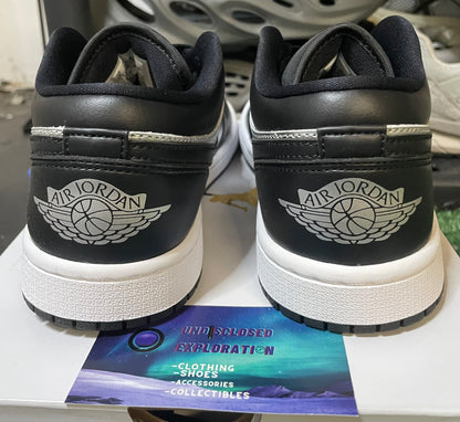 Air Jordan 1 Low black metallic Silver