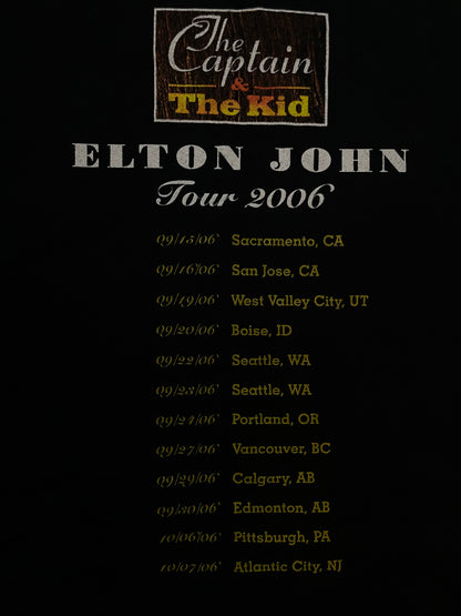 Vintage 2000s Elton John the captain and the kid tour tee