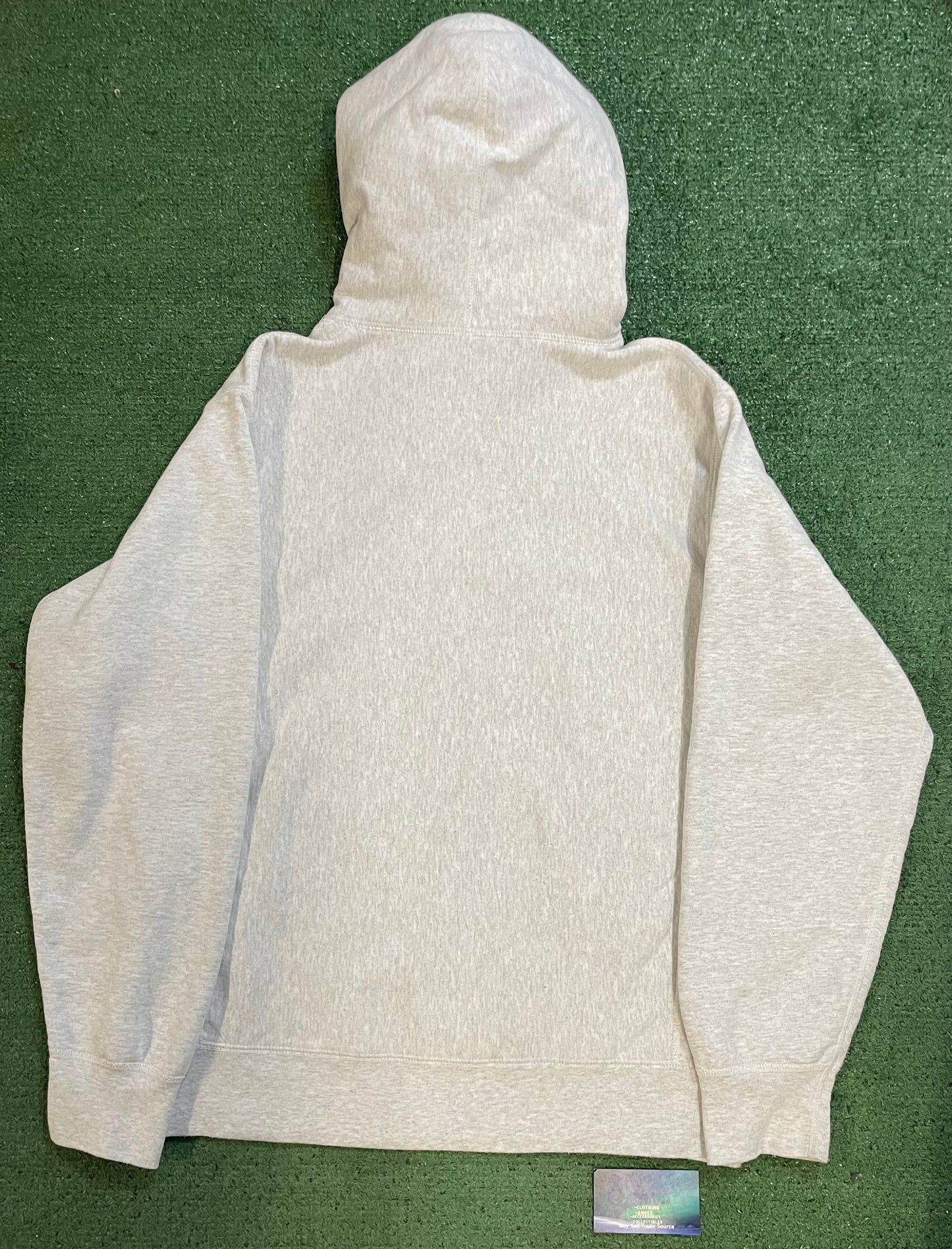 Supreme The Most Hooded ash grey hoodie