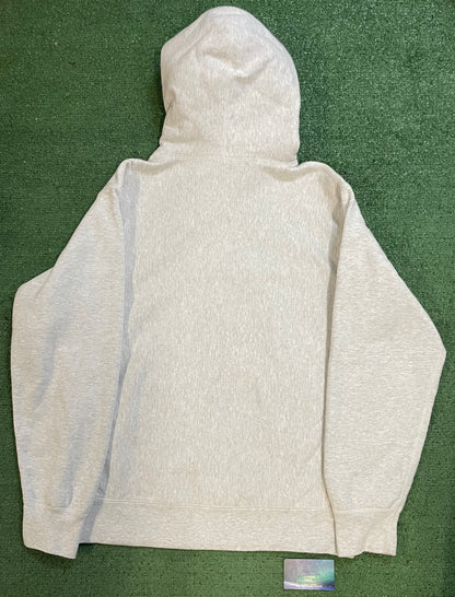 Supreme The Most Hooded ash grey hoodie