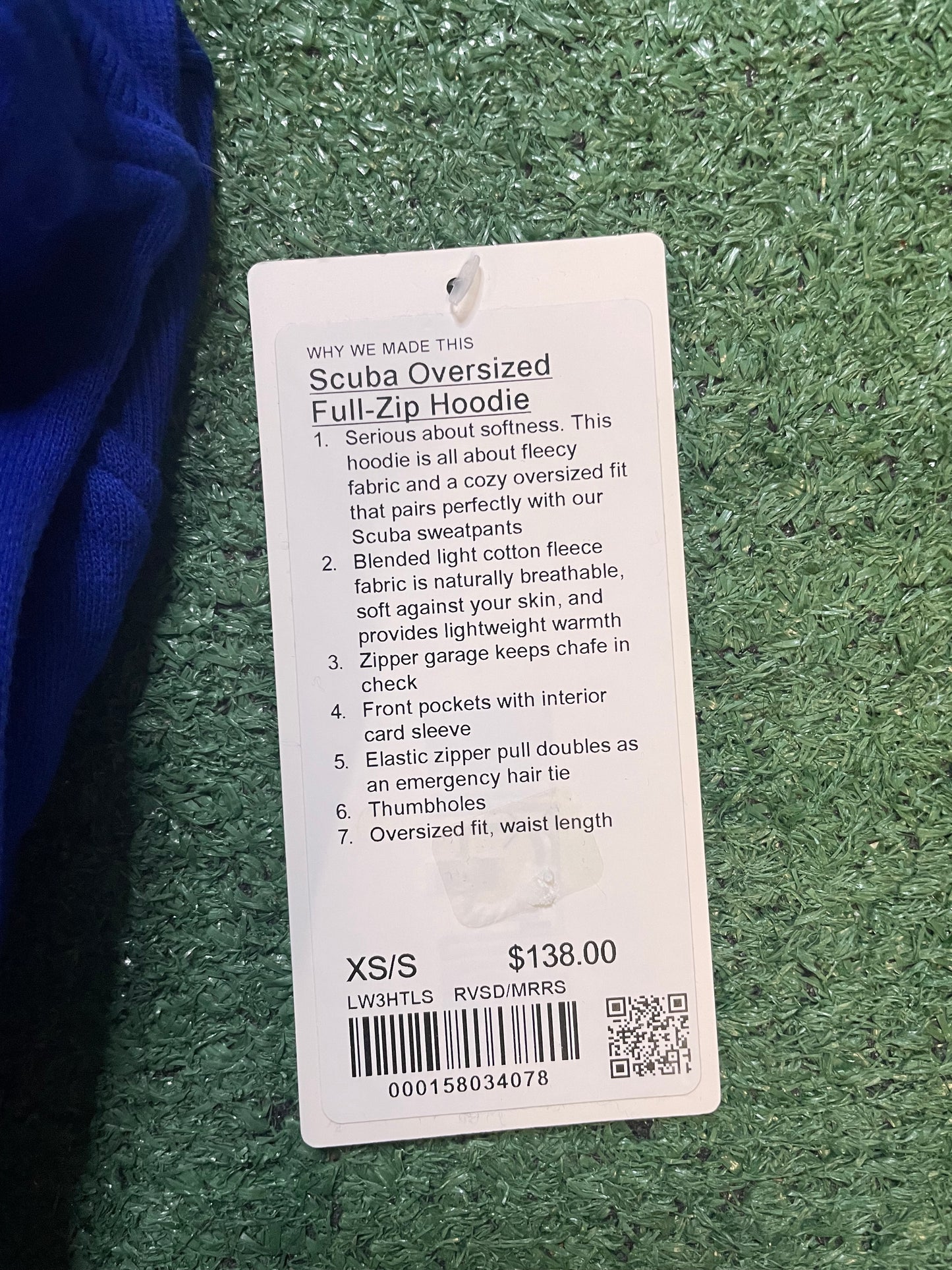 Lululemon indigo scuba hoodie