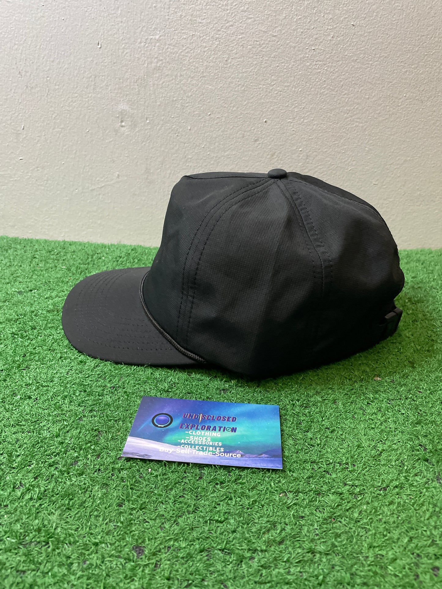 Black basic blank hat