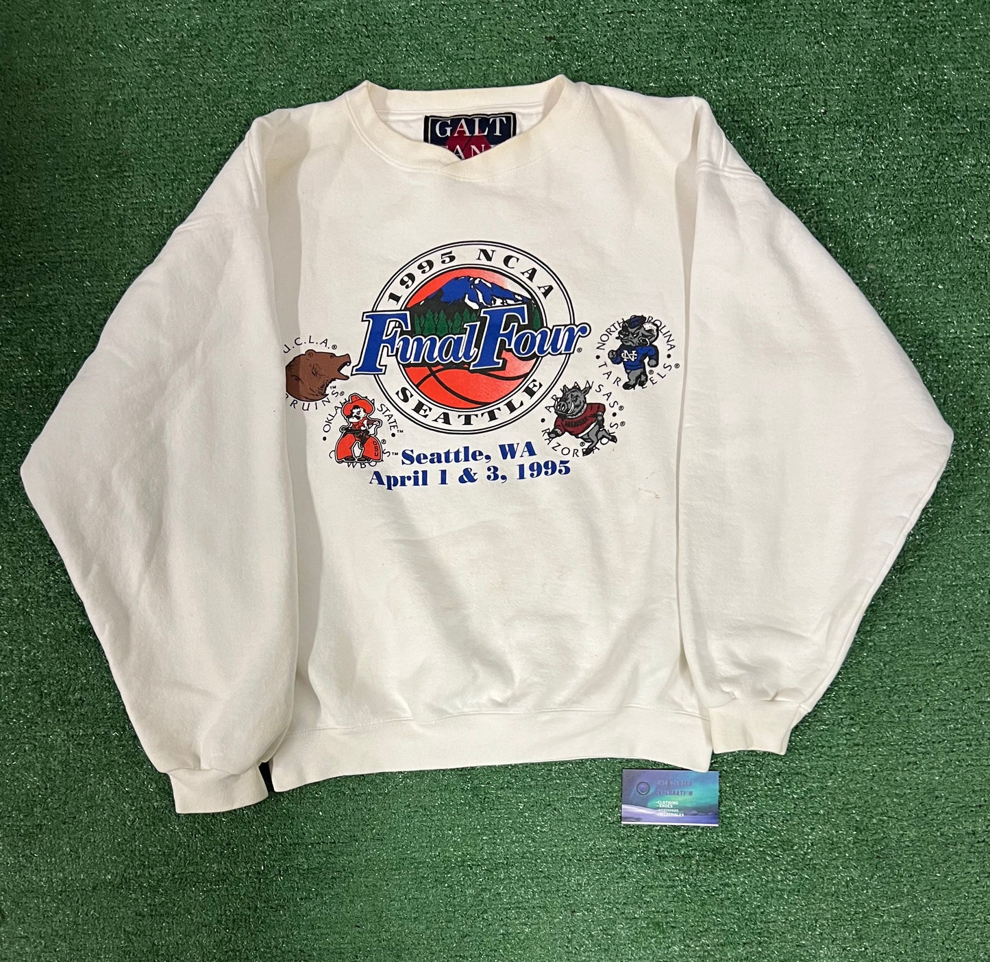 Vintage 1995 NCAA Final Four Seattle crewneck