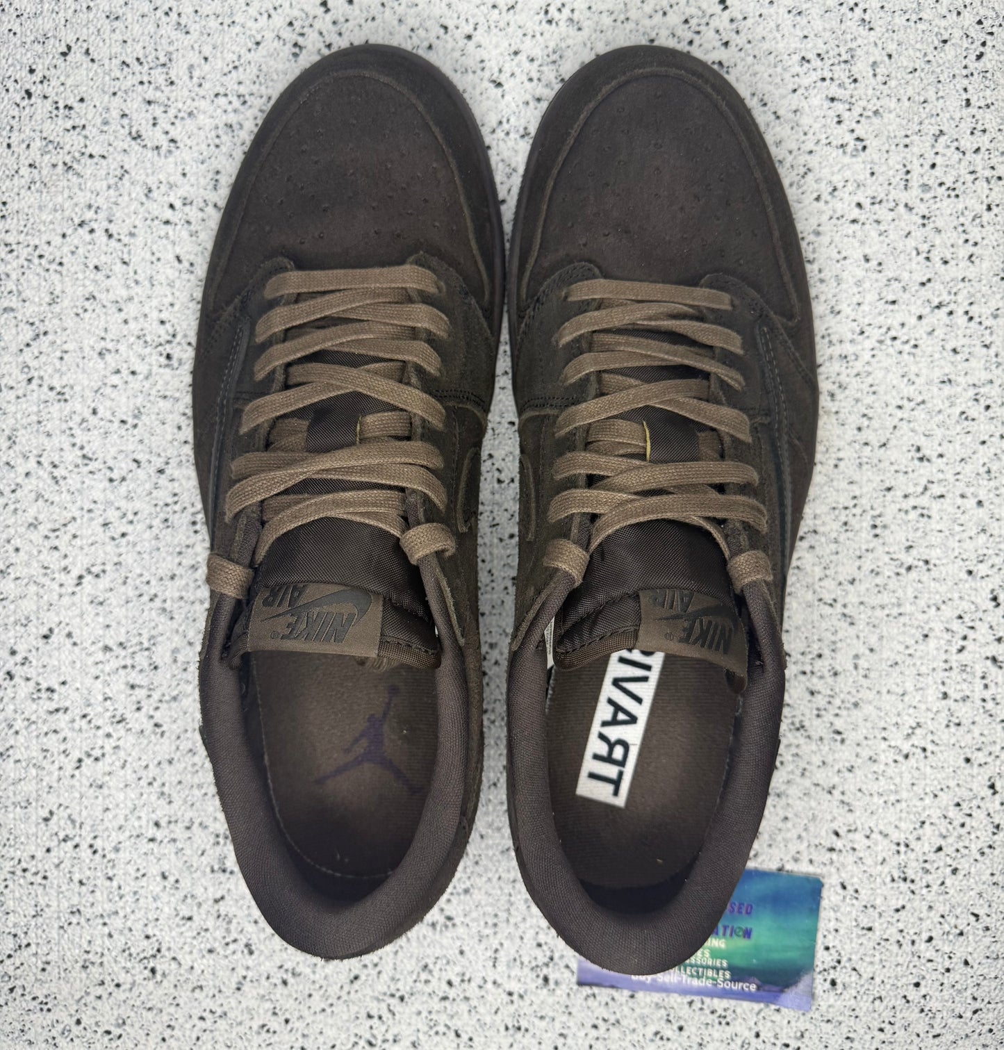 Jordan 1 Low Travis Scott Velvet 10.5 Men/12 Women “Preowned”