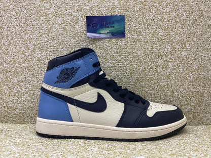 Jordan 1 Obsidian 10 Men/11.5 Women “Preowned”