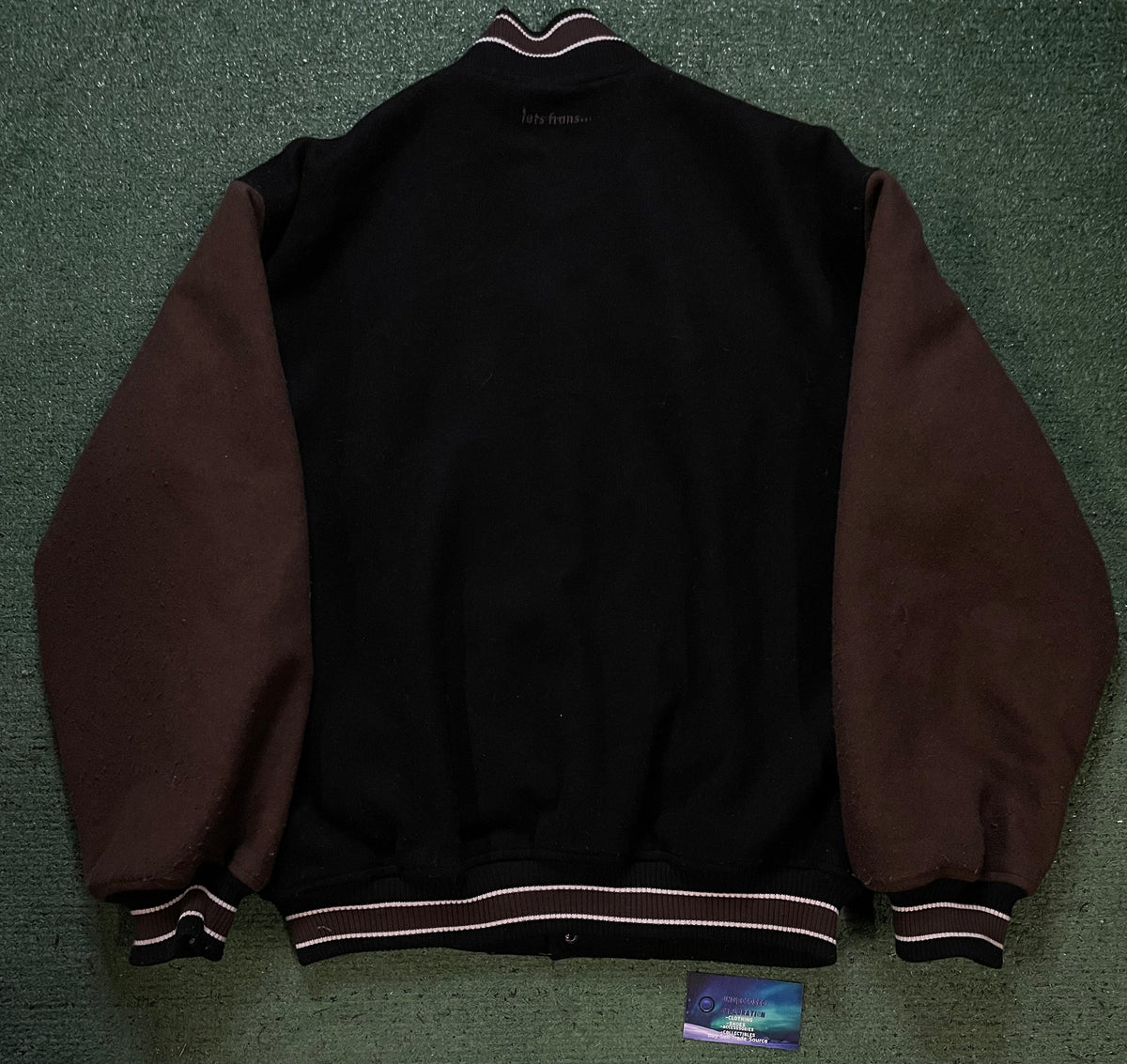 Black & brown suede Jets jacket