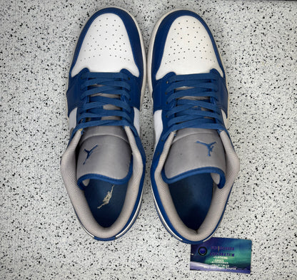 Jordan 1 Low True Blue 12 Men/13.5 Women “Preowned”