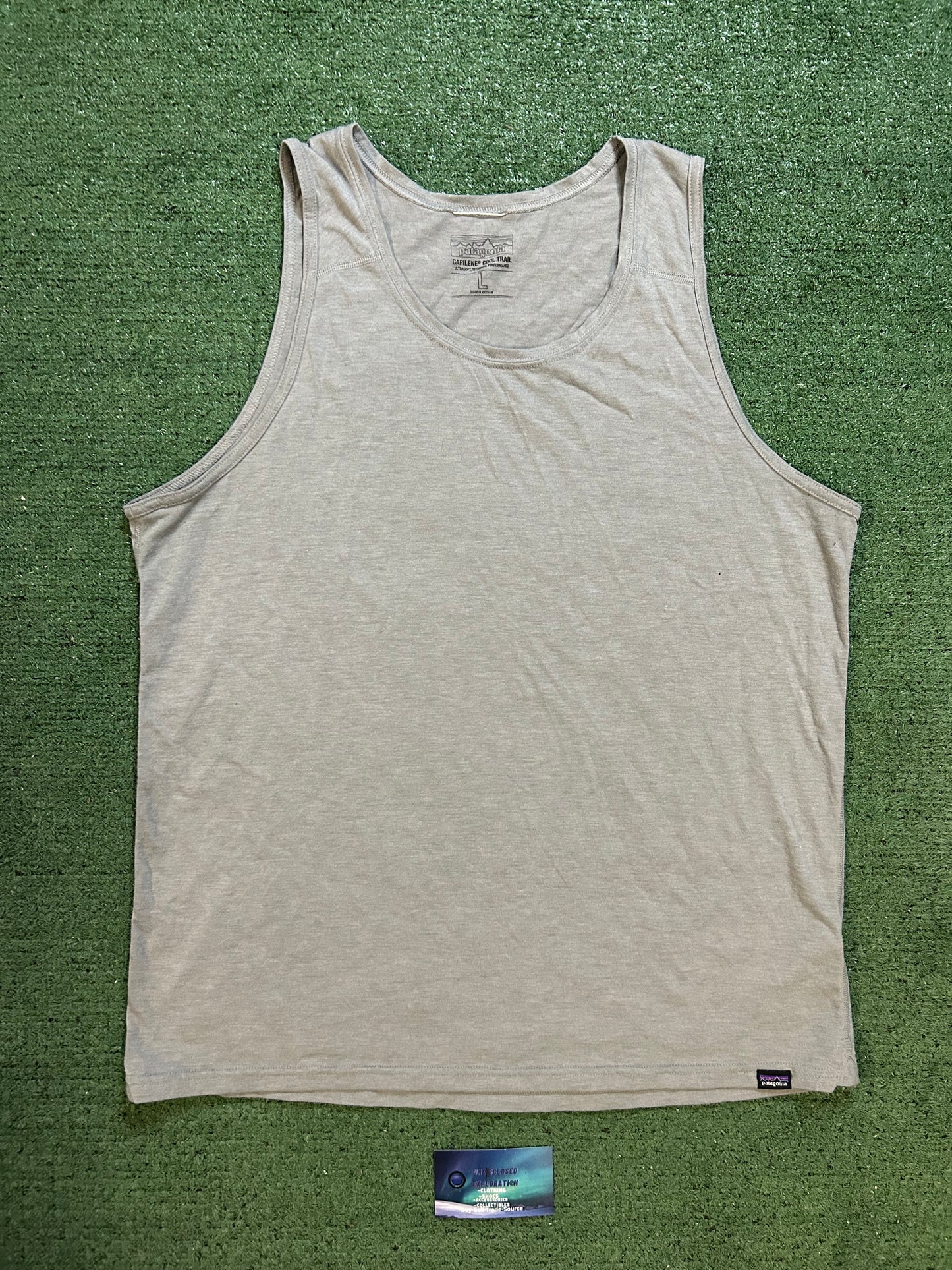 Patagonia capilene cool trail grey tank top
