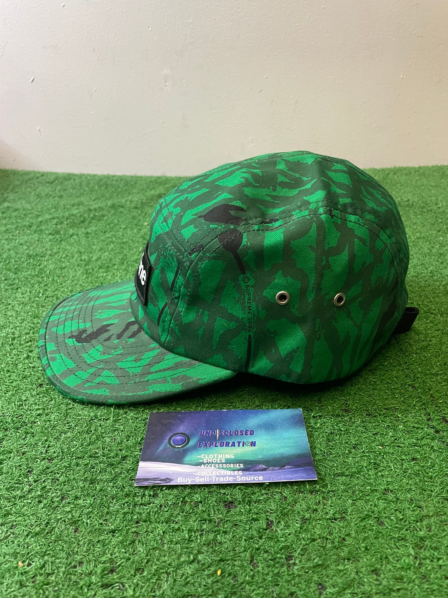 Supreme reed camo box logo hat