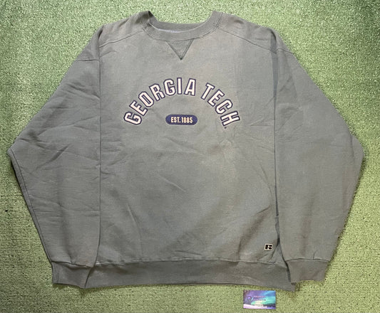 Vintage 2000s Georgia Tech embroidered crewneck