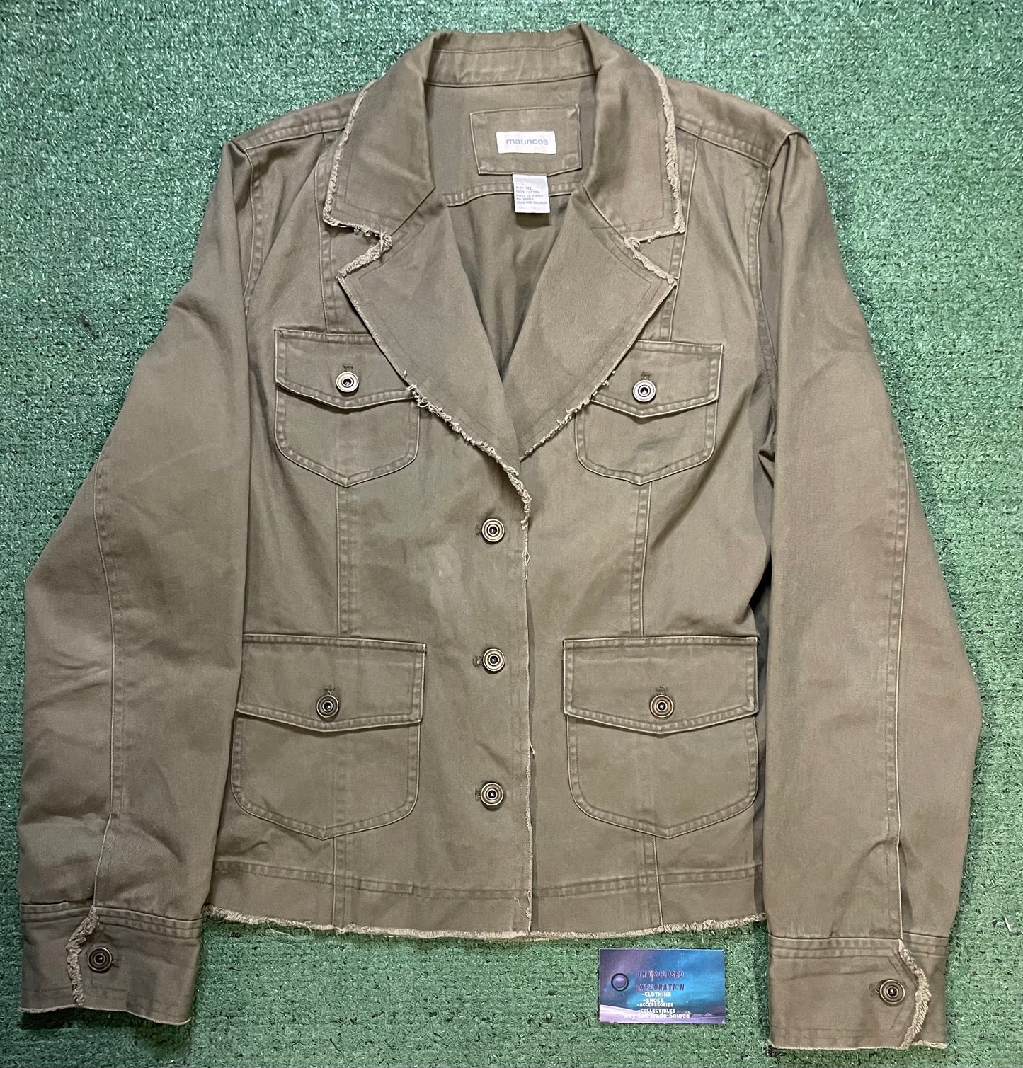 olive green maurices utility jacket