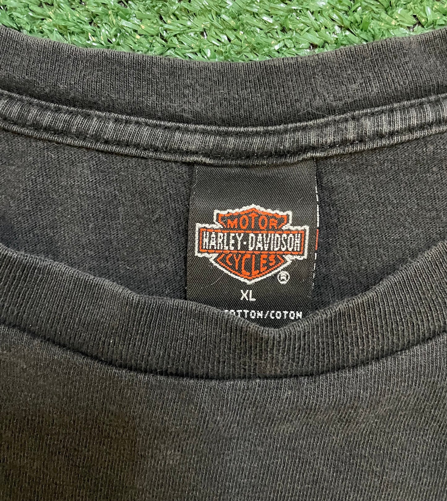 Vintage 2000s Harley Davidson Get a grip tee