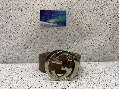 Gucci GG Print Belt