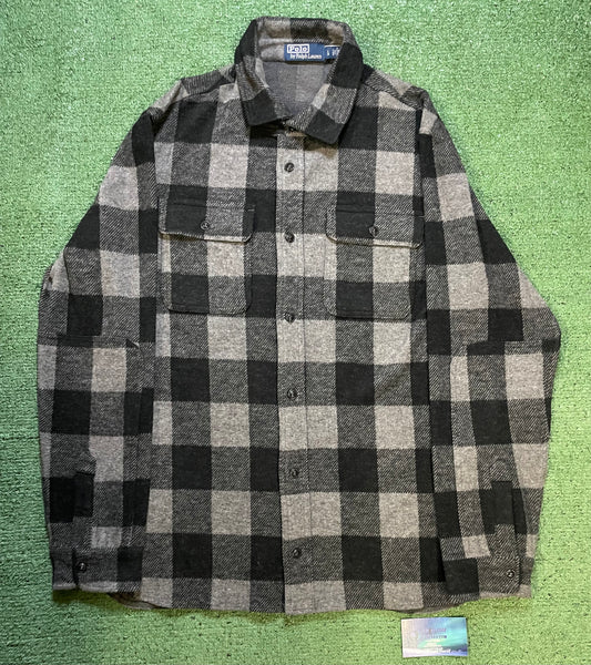 Polo Ralph Lauren Black/Grey Plaid Flannel