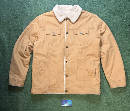 Tan denim Sherpa jacket