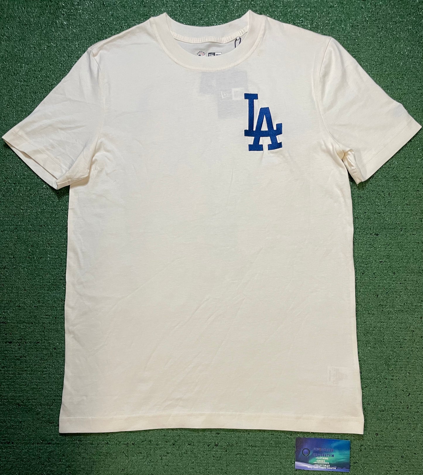 LA Dodgers cream game day hot dog new era tee