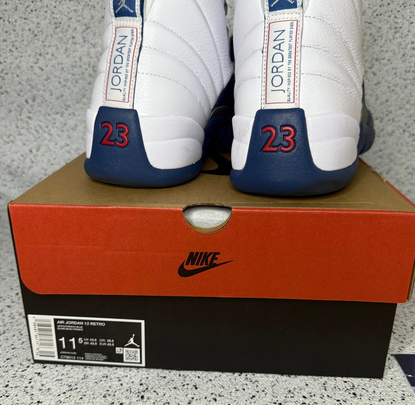 Jordan 12 French Blue 11.5 Men/13 Women “Preowned”